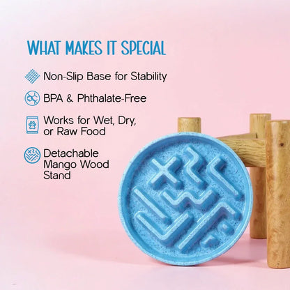 MangoMatte Feeder – Stylish Slow Feeder Bowl for Dogs - Tilting Heads