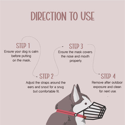 Snout Gaurd | Safe & Breathable Muzzle for Dogs