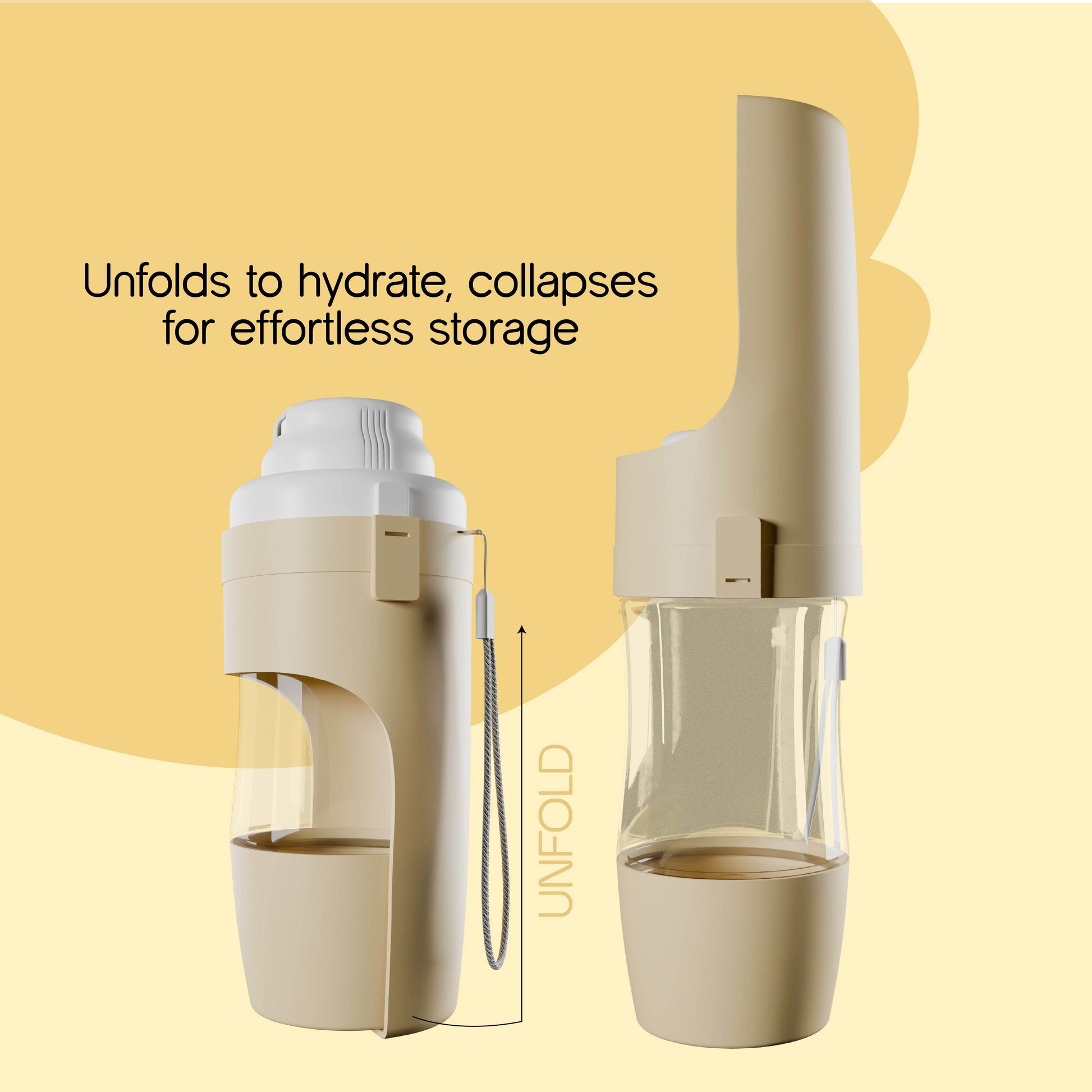 Mealmate Bottle – Dual Bowl for Food & Water | Pet-Safe & Spill-Free - Tilting Heads