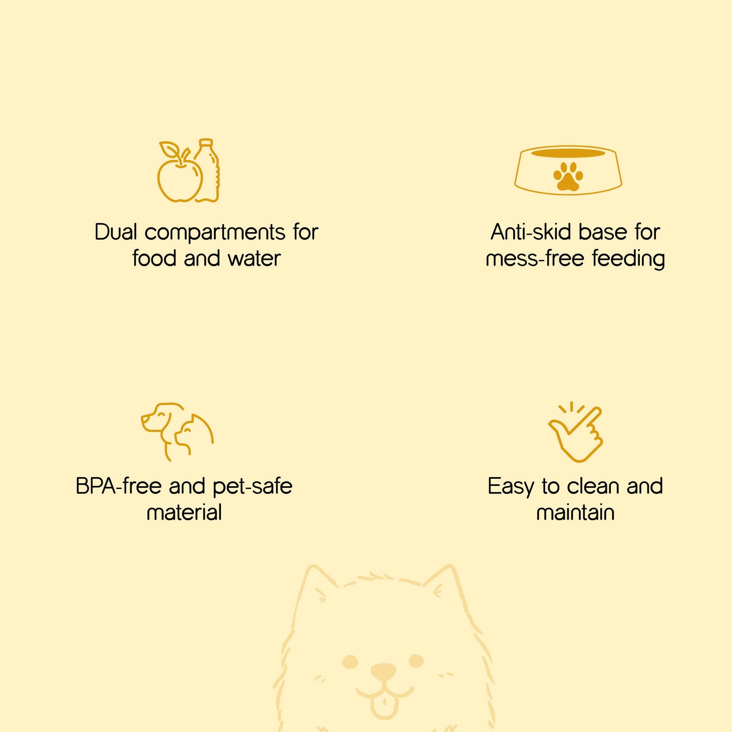 Mealmate Bottle – Dual Bowl for Food & Water | Pet-Safe & Spill-Free - Tilting Heads