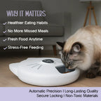 Mealtrack feeder -Catit Six Meal Feeder – Automatic Cat Feeder with 6 Fresh And Hygienic Meals, Fully Bluetooth Controllable - Tilting Heads