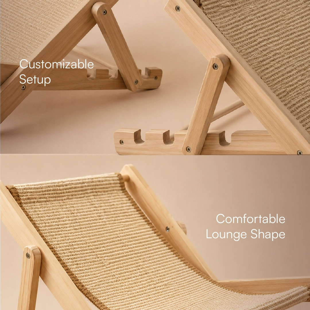 Meow Scratch Lounge – Premium Cat Scratcher & Resting Lounge