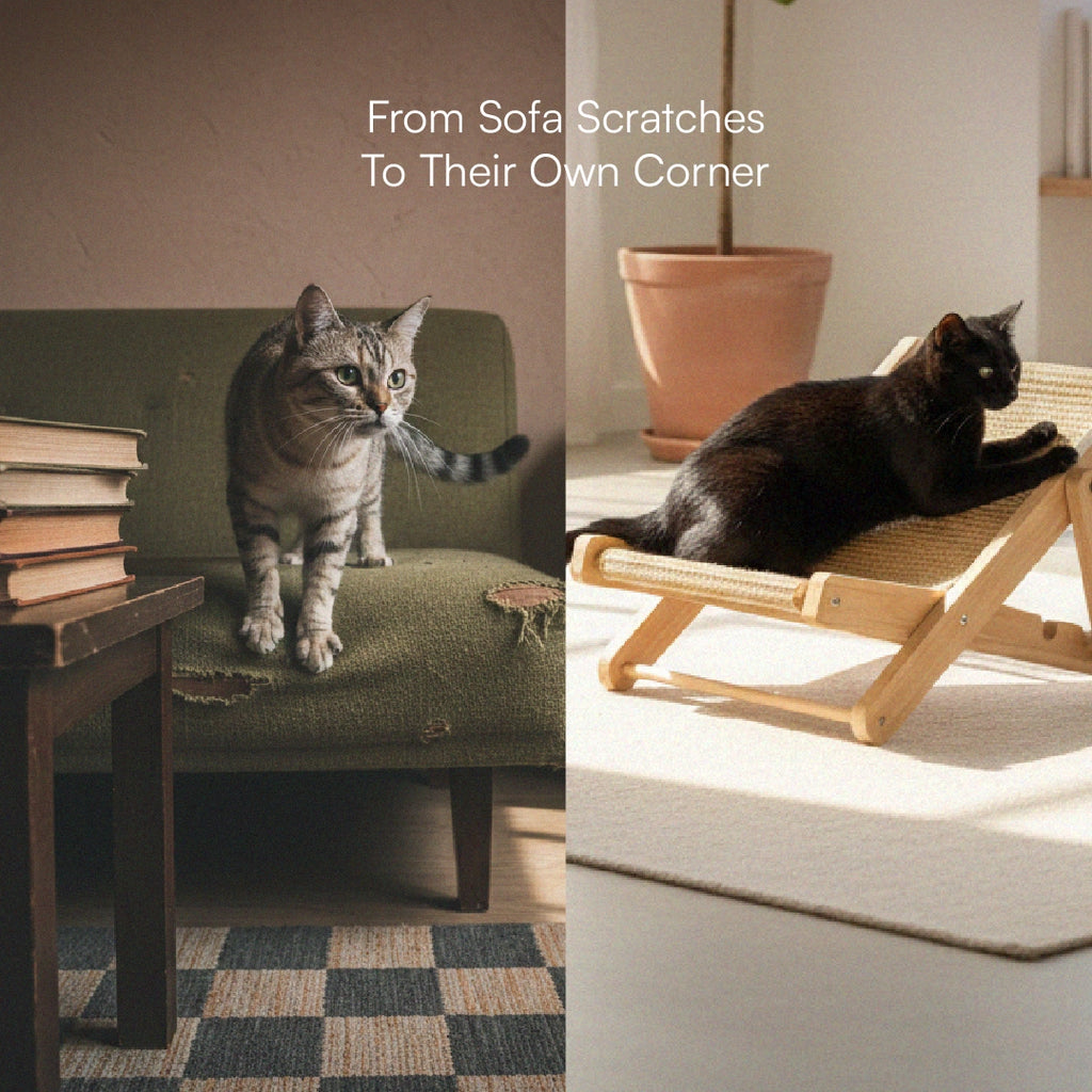 Meow Scratch Lounge – Premium Cat Scratcher & Resting Lounge