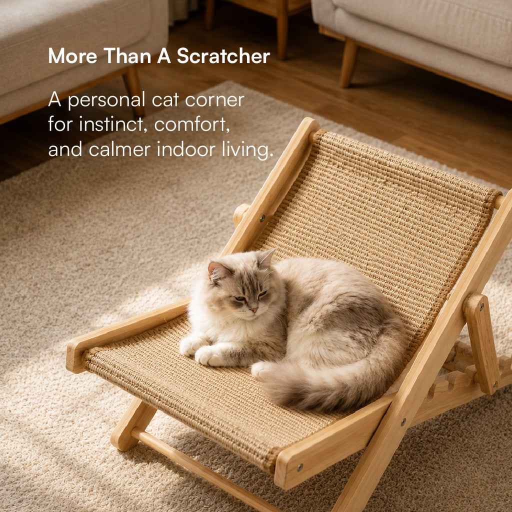 Meow Scratch Lounge – Premium Cat Scratcher & Resting Lounge