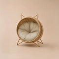 Meow Den | Elevated Handwoven Jute Cat Rest Chair with Cushion