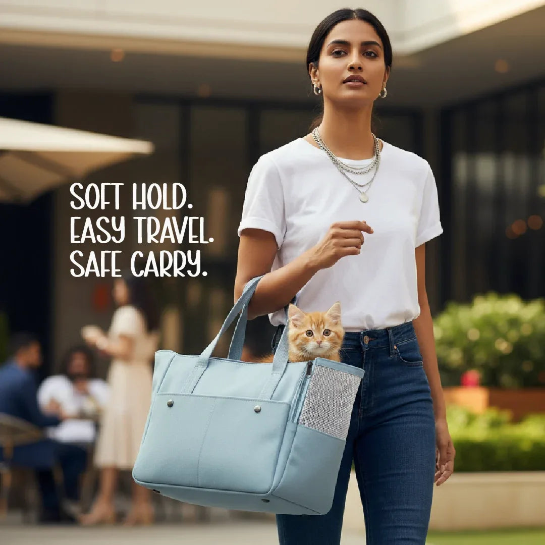 Mewsling Carrier Bag – Comfortable Travel for Pets - Tilting Heads