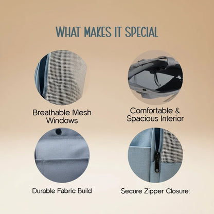 Mewsling Carrier Bag – Comfortable Travel for Pets - Tilting Heads