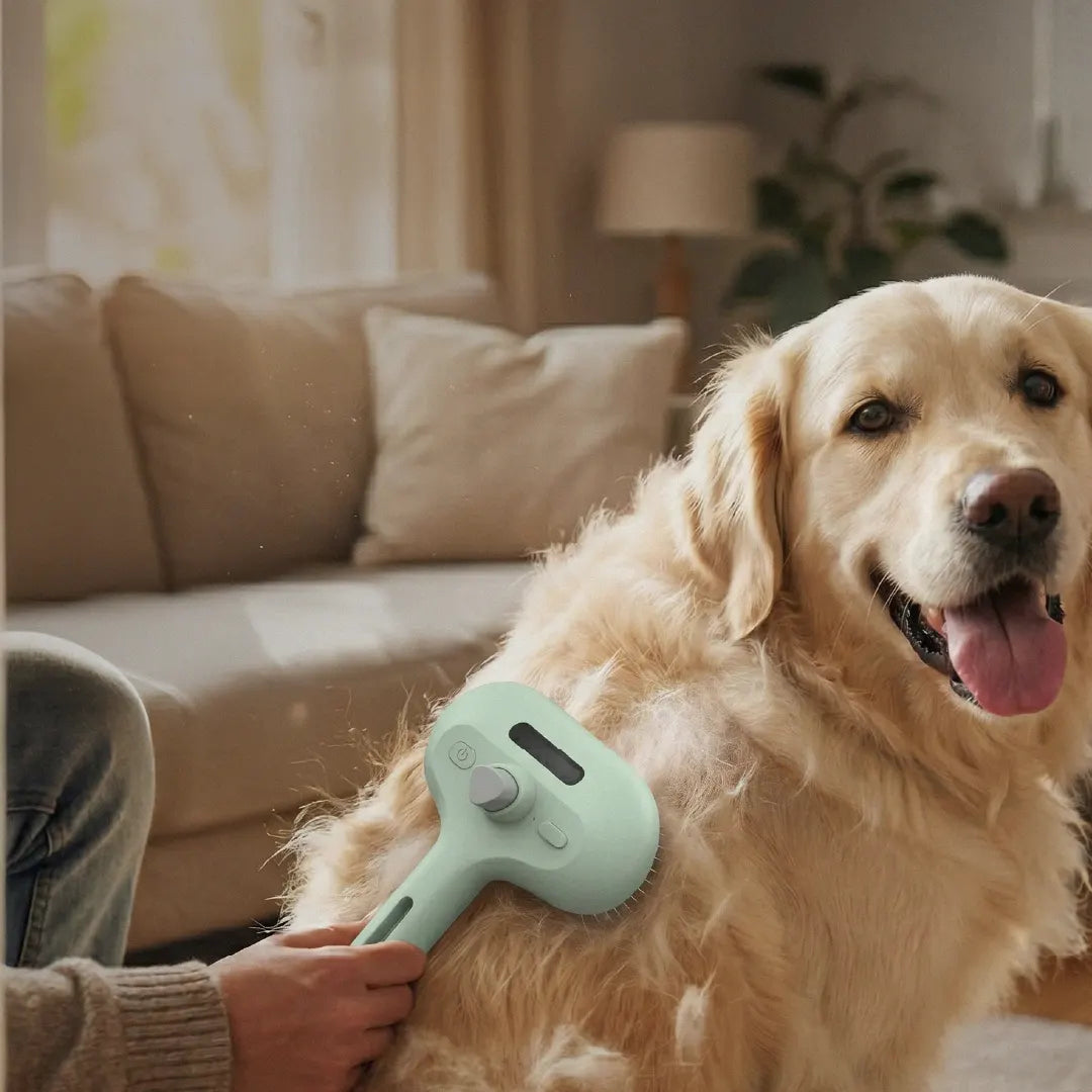 MistCalm Brush | Tangle-Free Mist Grooming for Dogs & Cats