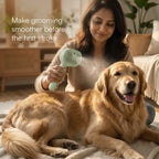 MistCalm Brush | Tangle-Free Mist Grooming for Dogs & Cats