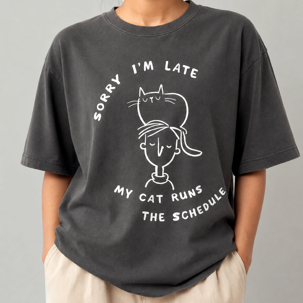 My Cat Runs the Schedule Unisex T-Shirt