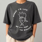 My Cat Runs the Schedule Unisex T-Shirt