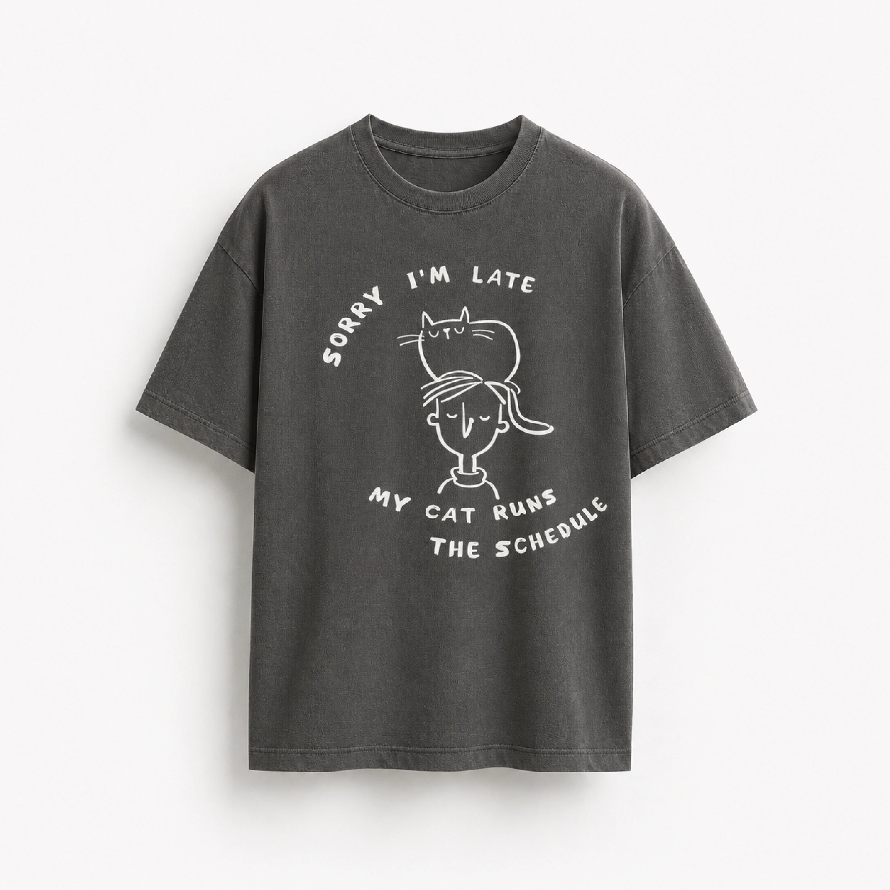 My Cat Runs the Schedule Unisex T-Shirt