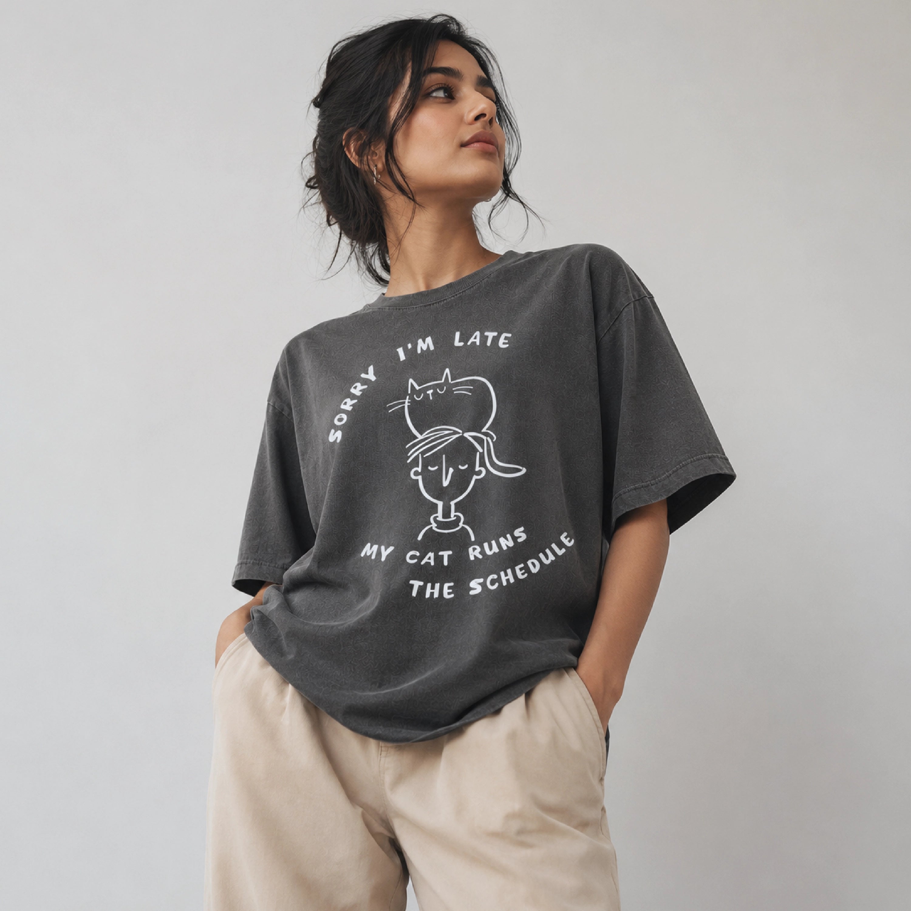 My Cat Runs the Schedule Unisex T-Shirt