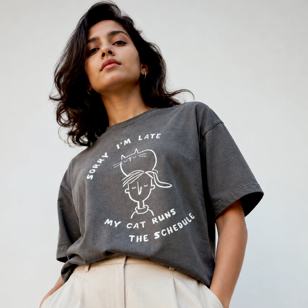 My Cat Runs the Schedule Unisex T-Shirt
