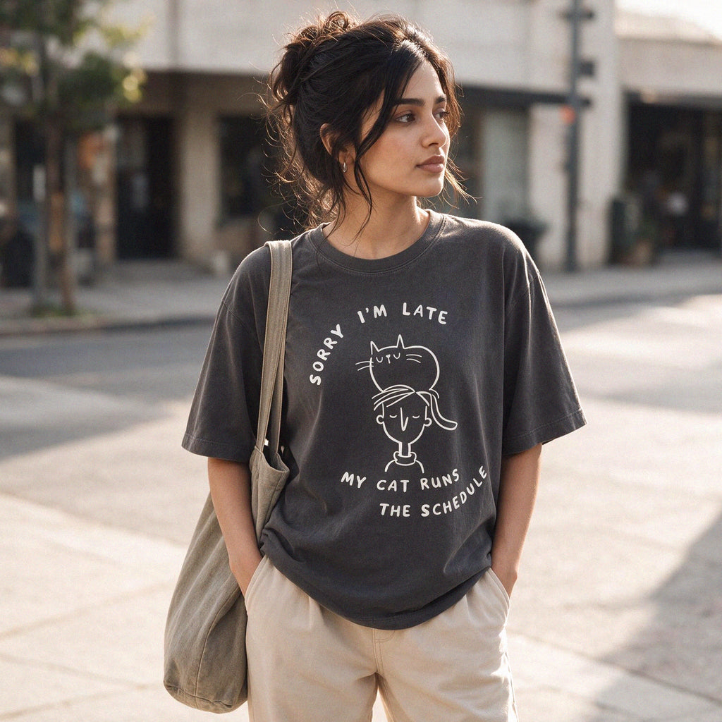 My Cat Runs the Schedule Unisex T-Shirt