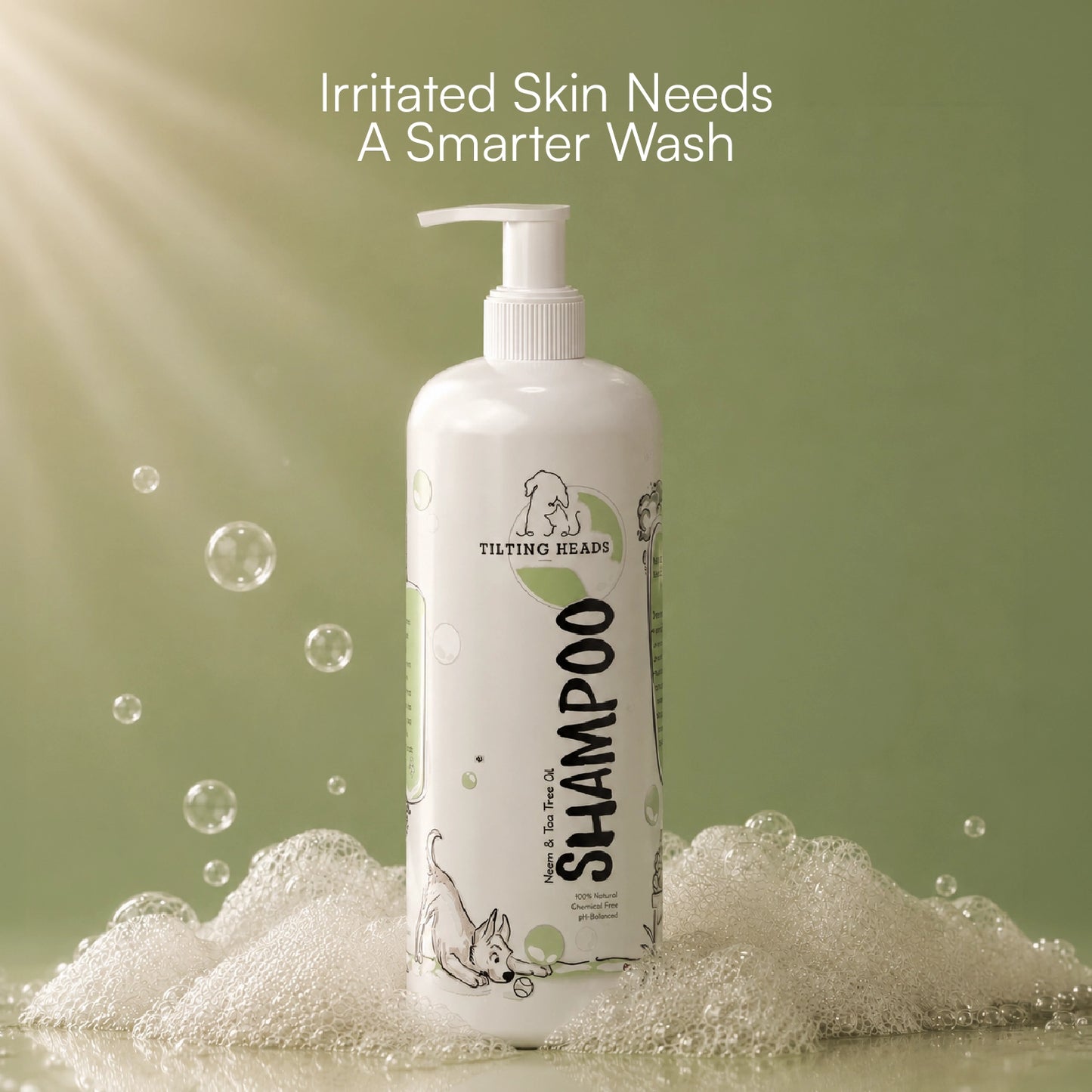 Neem & Tea Tree Oil Shampoo | Dog Shampoo with Nature's Antibacterial Formula