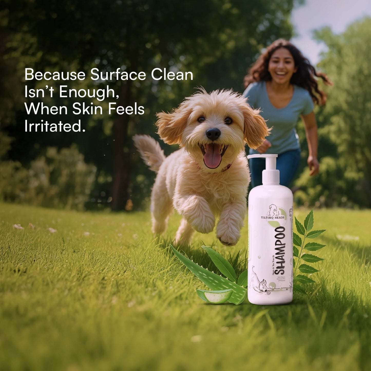 Neem & Tea Tree Oil Shampoo | Dog Shampoo with Nature's Antibacterial Formula
