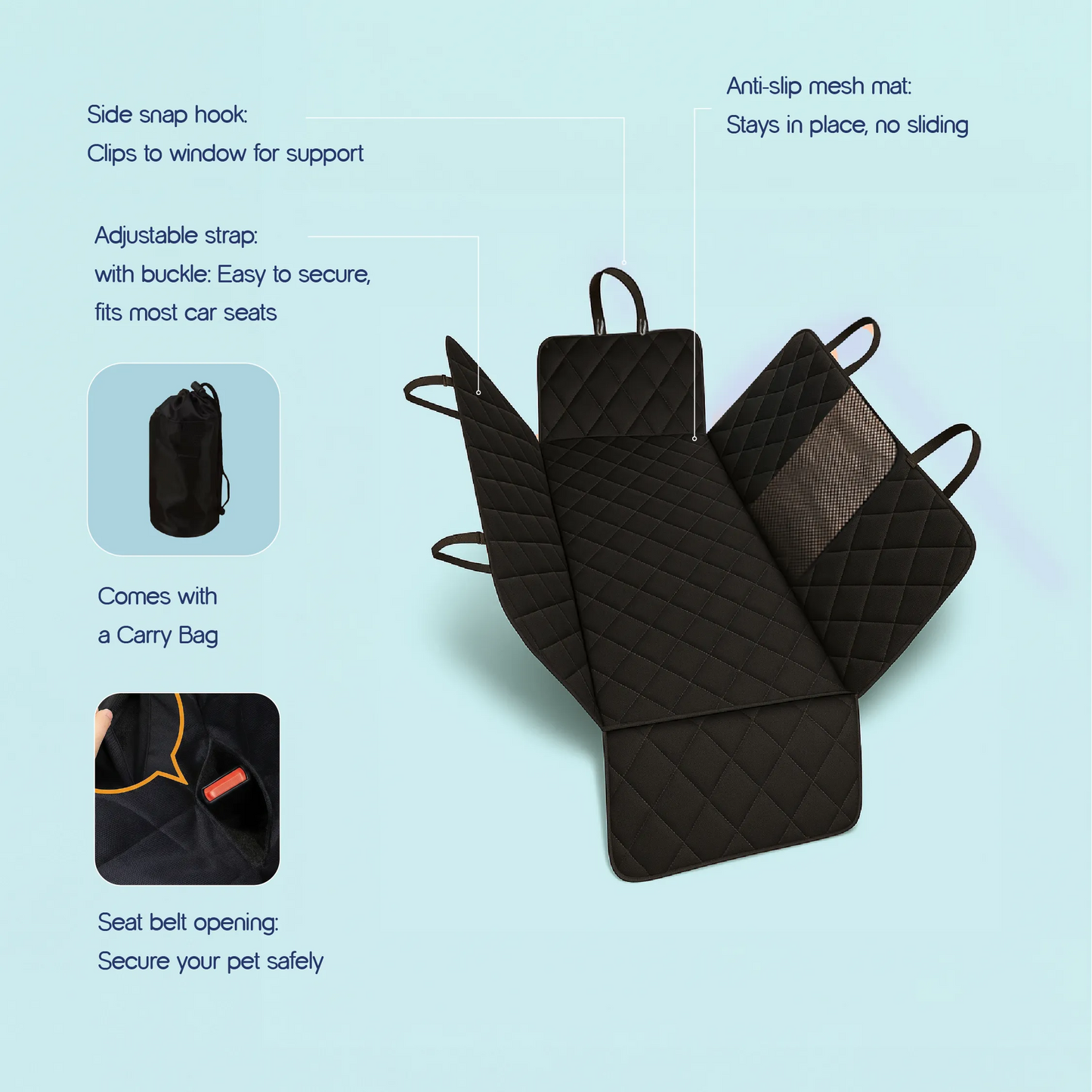 Luxe Car Seat Cover – Safe Rides | Mess-Free Travel