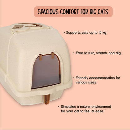 Aurora Litter Den – Clean, Comfy & Private Litter Space for Cats