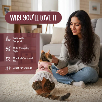 BowBelle Harness – Stylish Comfortable Walking Harness for Cats