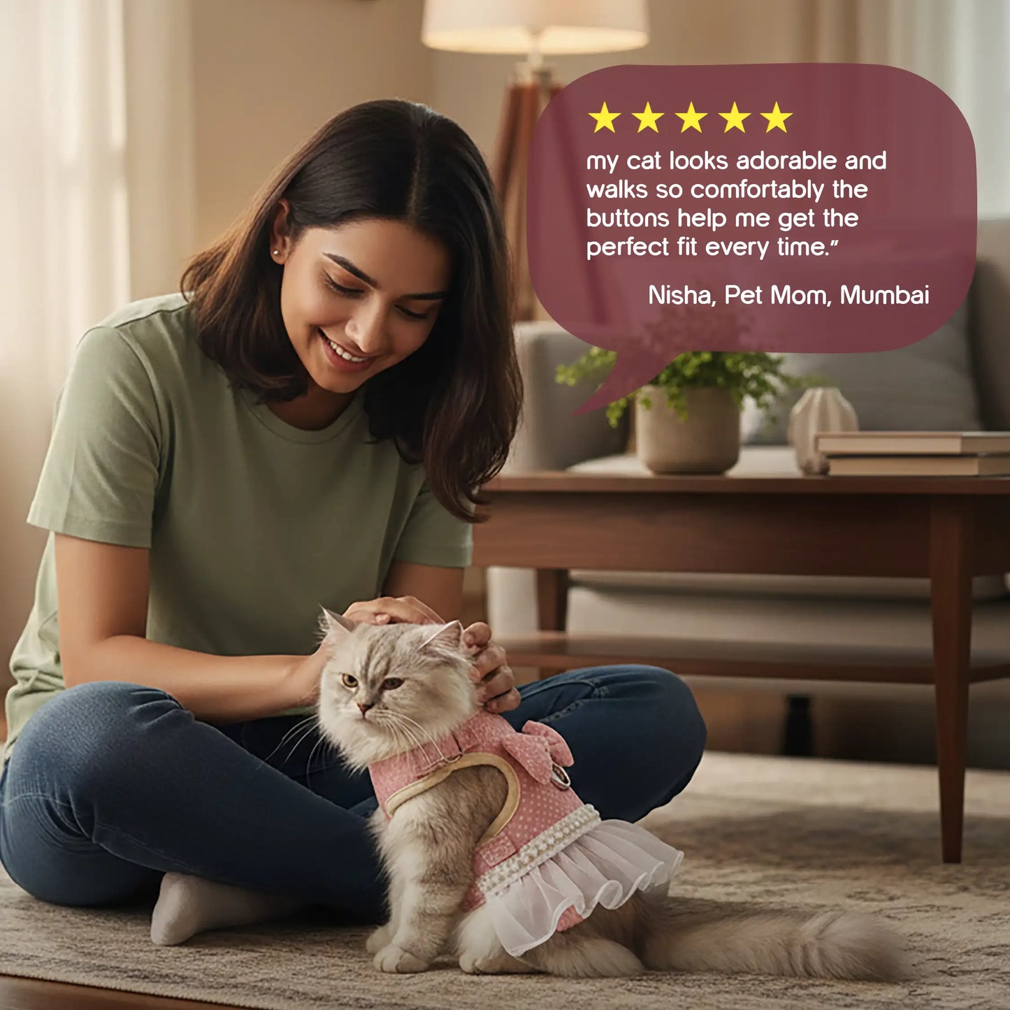 BowBelle Harness – Stylish Comfortable Walking Harness for Cats