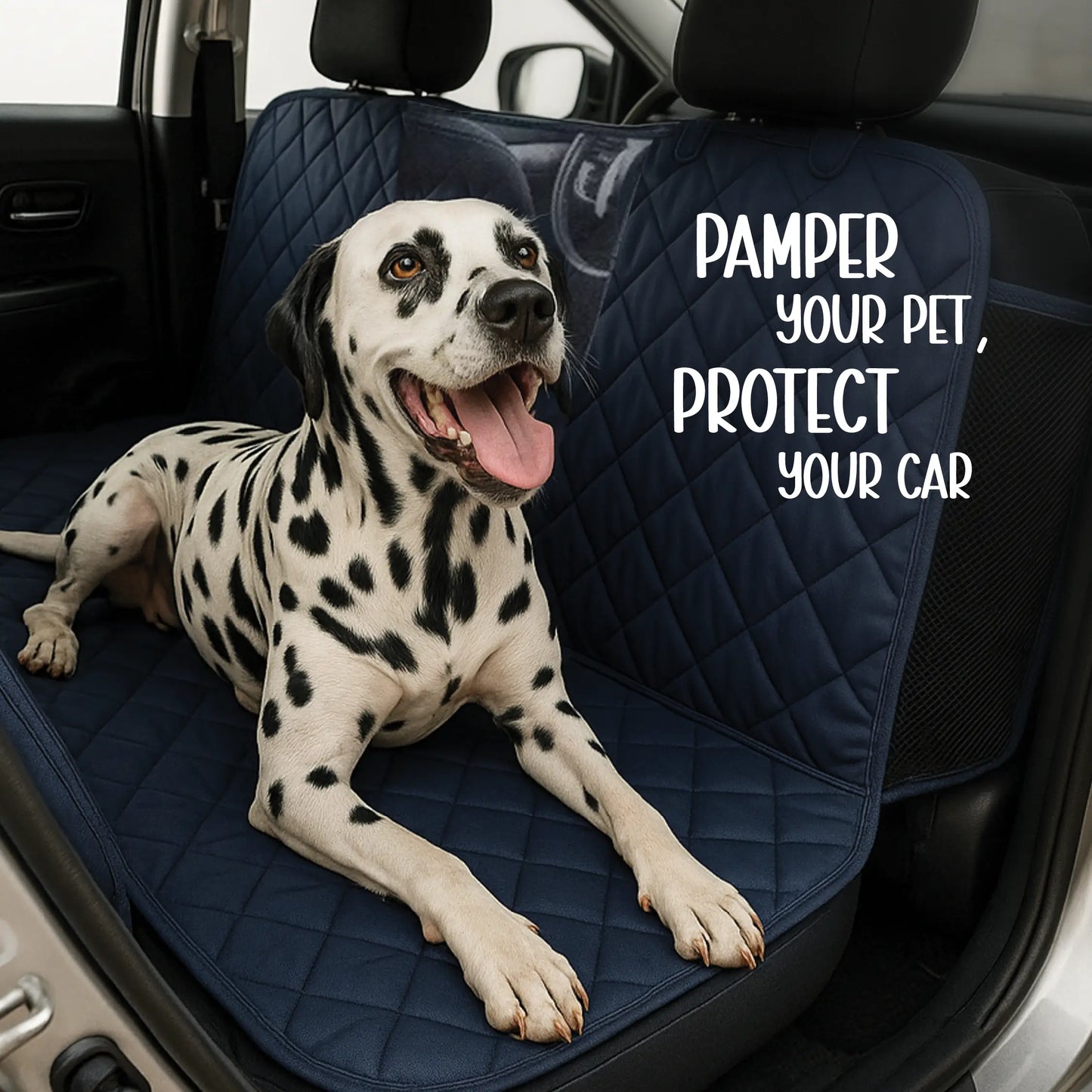 Luxe Car Seat Cover – Safe Rides | Mess-Free Travel | Storage Included