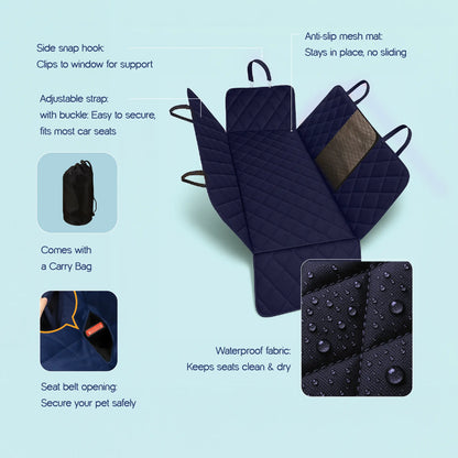 Luxe Car Seat Cover – Safe Rides | Mess-Free Travel | Storage Included