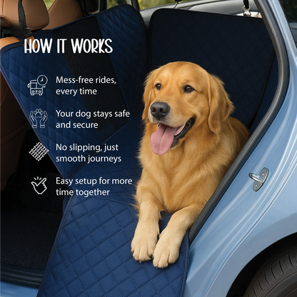 Luxe Car Seat Cover – Safe Rides | Mess-Free Travel | Storage Included