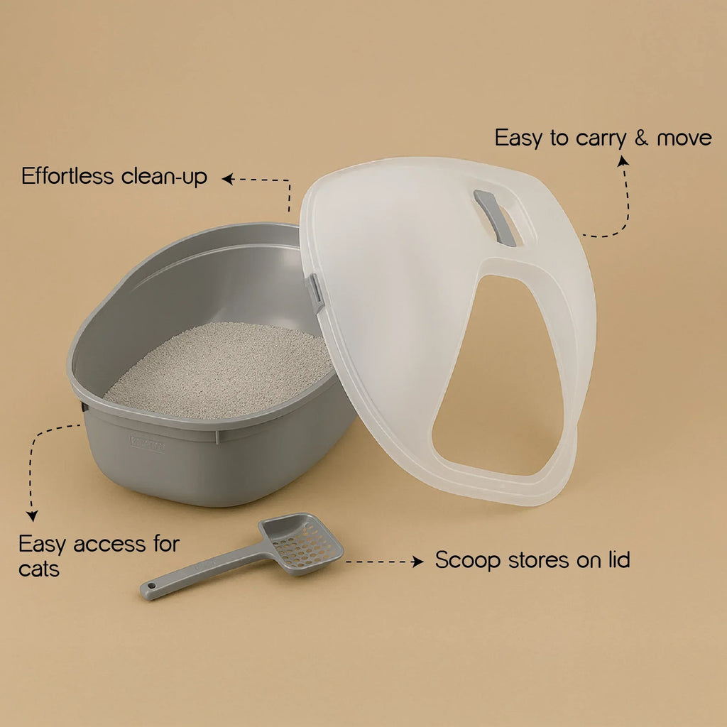 OdourShield Litter Box | Hygienic, Odour-Free & Easy to Clean - Tilting Heads