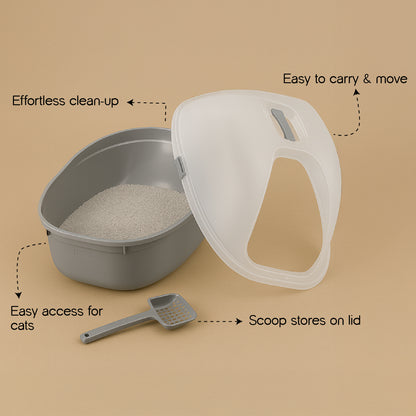 OdourShield Litter Box | Hygienic, Odour-Free & Easy to Clean