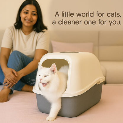 OdourShield Litter Box | Hygienic, Odour-Free & Easy to Clean