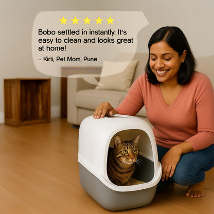 OdourShield Litter Box | Hygienic, Odour-Free & Easy to Clean