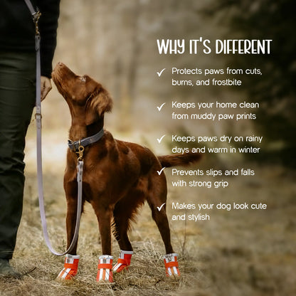 ZipTrek Boots | Secure Fit | Waterproof Paw Protection