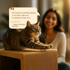 Panthera Scratch Nook | Peek, Scratch, Play | Keeps Cats Happy & Safe - Tilting Heads