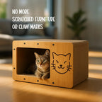 Panthera Scratch Nook | Peek, Scratch, Play | Keeps Cats Happy & Safe - Tilting Heads