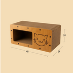Panthera Scratch Nook | Peek, Scratch, Play | Keeps Cats Happy & Safe - Tilting Heads