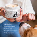 Paw Balm - Triple Butter Formula for Dogs & Cats | Lick Safe Paw Balm for Cracked & Dry Paws and Nose | Heals, Repairs & Moisturizes Paws, Elbows & Dry Itchy Nose (50 gms)