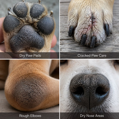 Paw Balm - Triple Butter Formula for Dogs & Cats | Lick Safe Paw Balm for Cracked & Dry Paws and Nose | Heals, Repairs & Moisturizes Paws, Elbows & Dry Itchy Nose (50 gms)