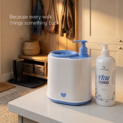 PawTech Cleaner– Electric Pet Paw Cleaning Device with Tilting Heads Paw Cleanser 500ml