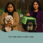 PupNestle Crate | Travel-Ready Carrier for Small Breed Pets - Tilting Heads
