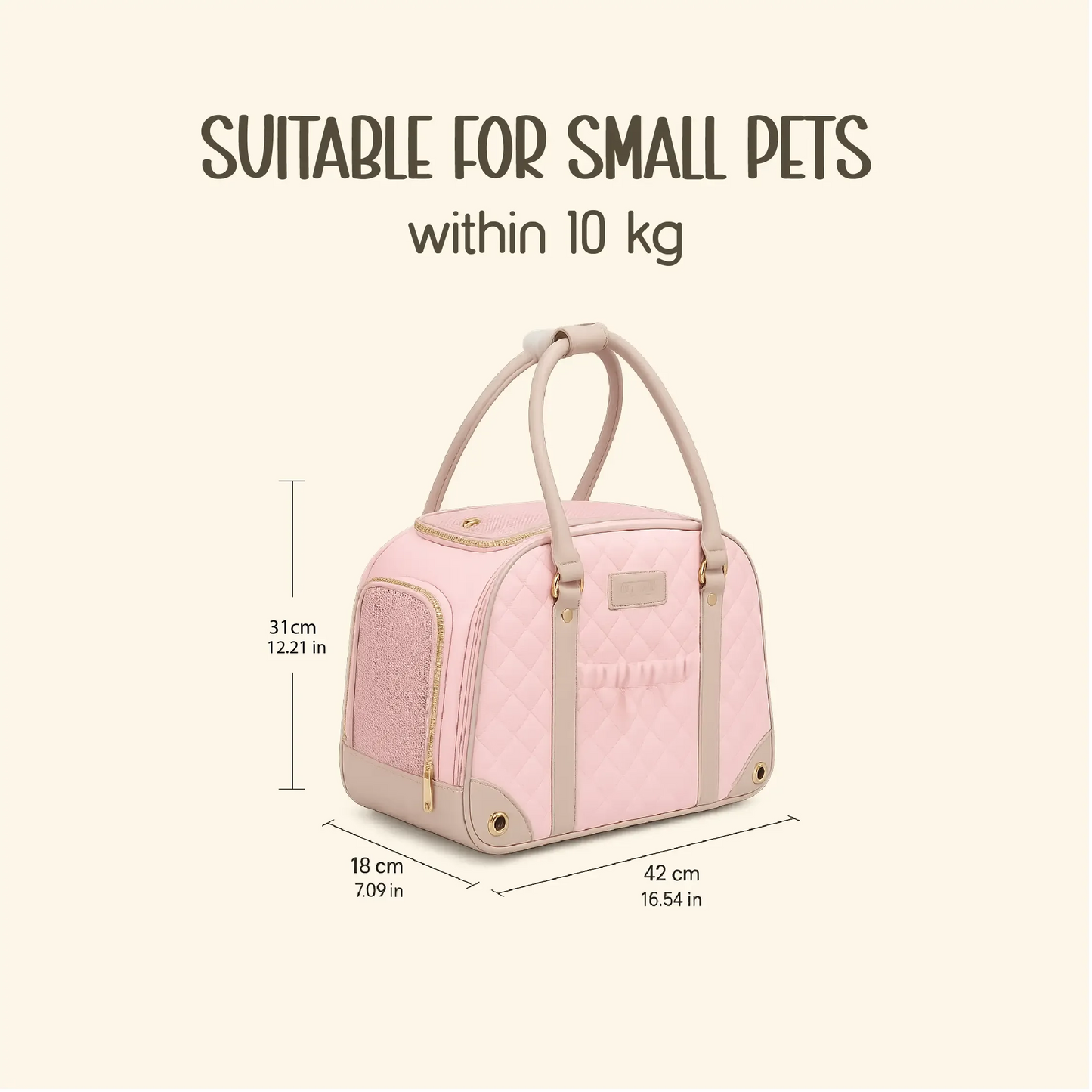 Blush Carrier Bag | Breathable Comfort | Travel with Ease - Tilting Heads