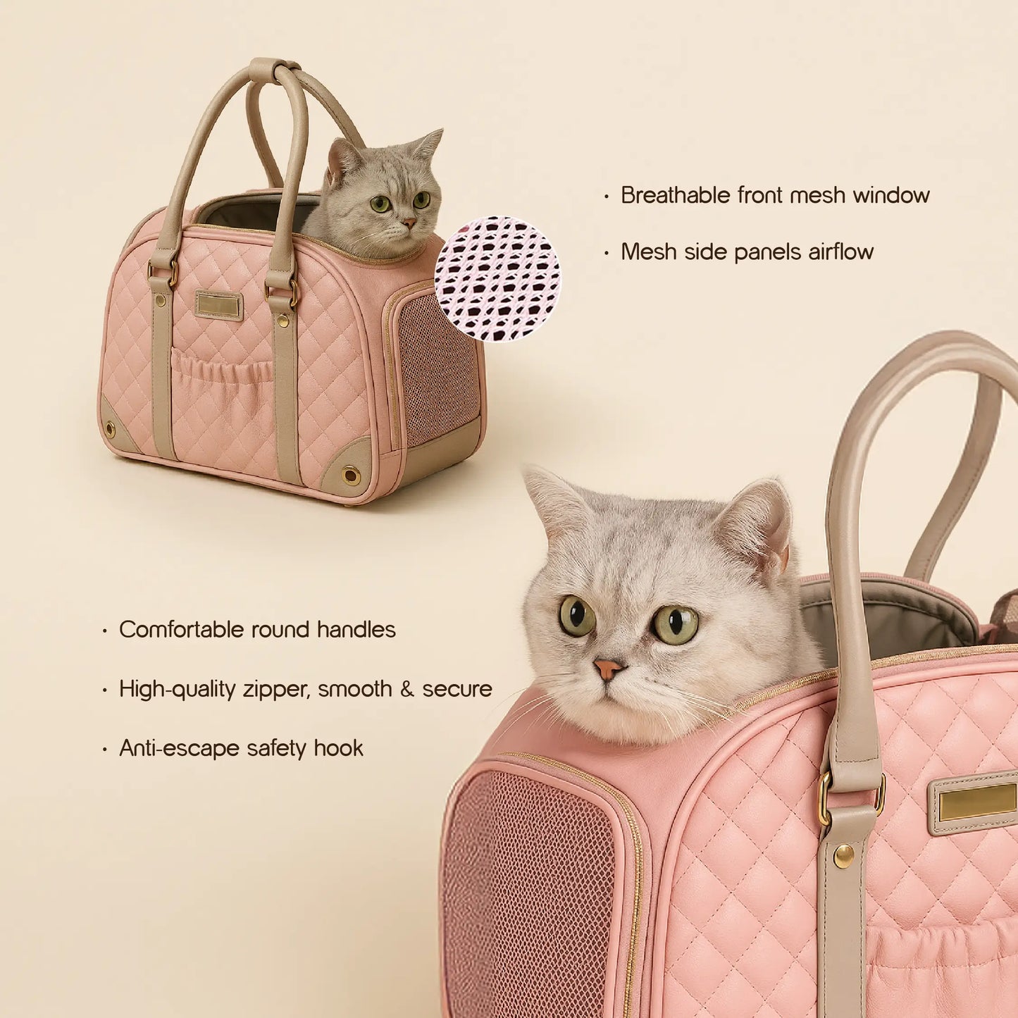 Blush Carrier Bag | Breathable Comfort | Travel with Ease