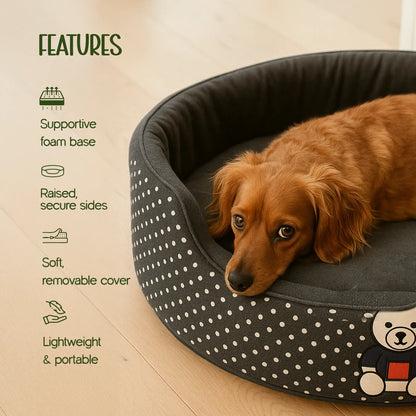 Pomelo Nest - Supportive Foam | Raised Sides | Washable Comfort