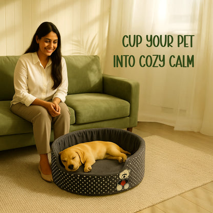 Pomelo Nest - Supportive Foam | Raised Sides | Washable Comfort