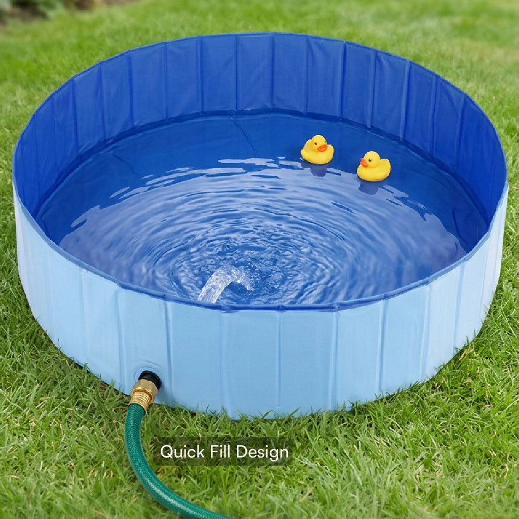 BlueWave Pool – Foldable Pet Swimming Pool for Dogs & Cats | Large Size