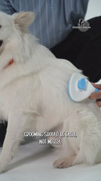 FurEase Click Brush | Pet Grooming Brush | One Glide, Total Shine