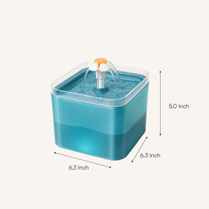 PureSip Fountain | LED Flow | Filtered Hydration for Small Pets