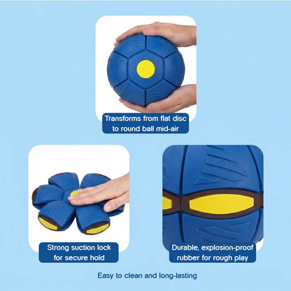 FetchNova UFO Ball | Bounce-Spin Toy | Smart Play for Active Dogs