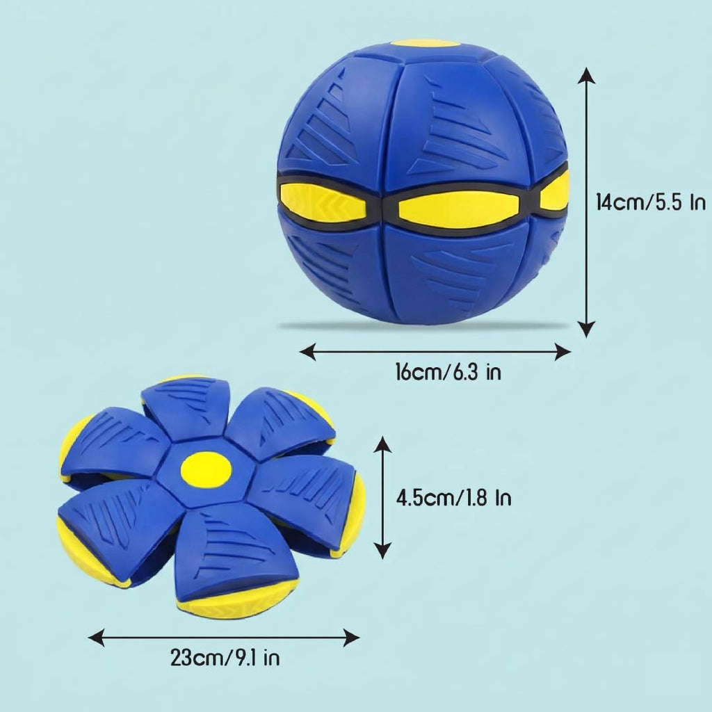 FetchNova UFO Ball | Bounce-Spin Toy | Smart Play for Active Dogs