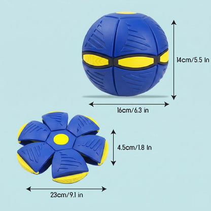 FetchNova UFO Ball | Bounce-Spin Toy | Smart Play for Active Dogs